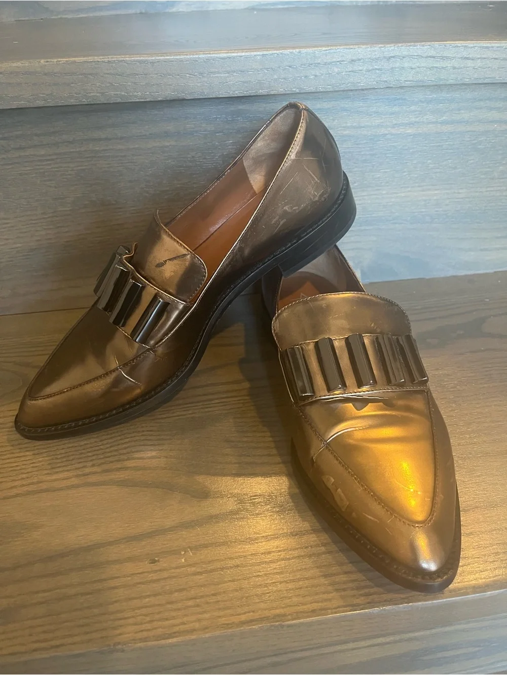 Aquatalia Metallic Bronze Women’s Flats Size 7.5